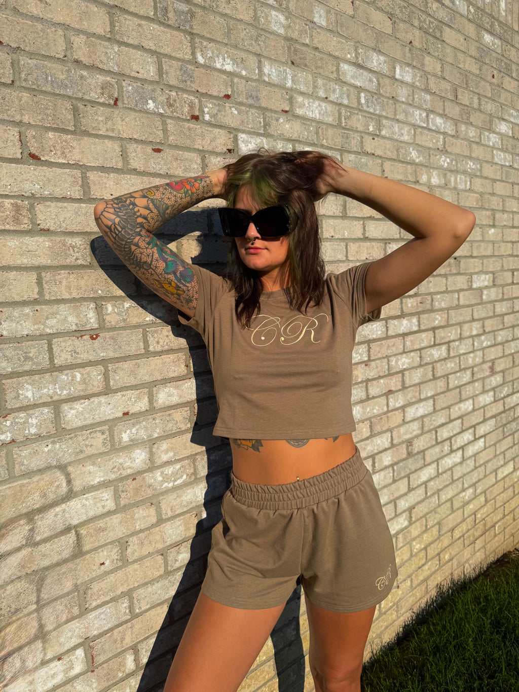 Womens "nude" two piece sets