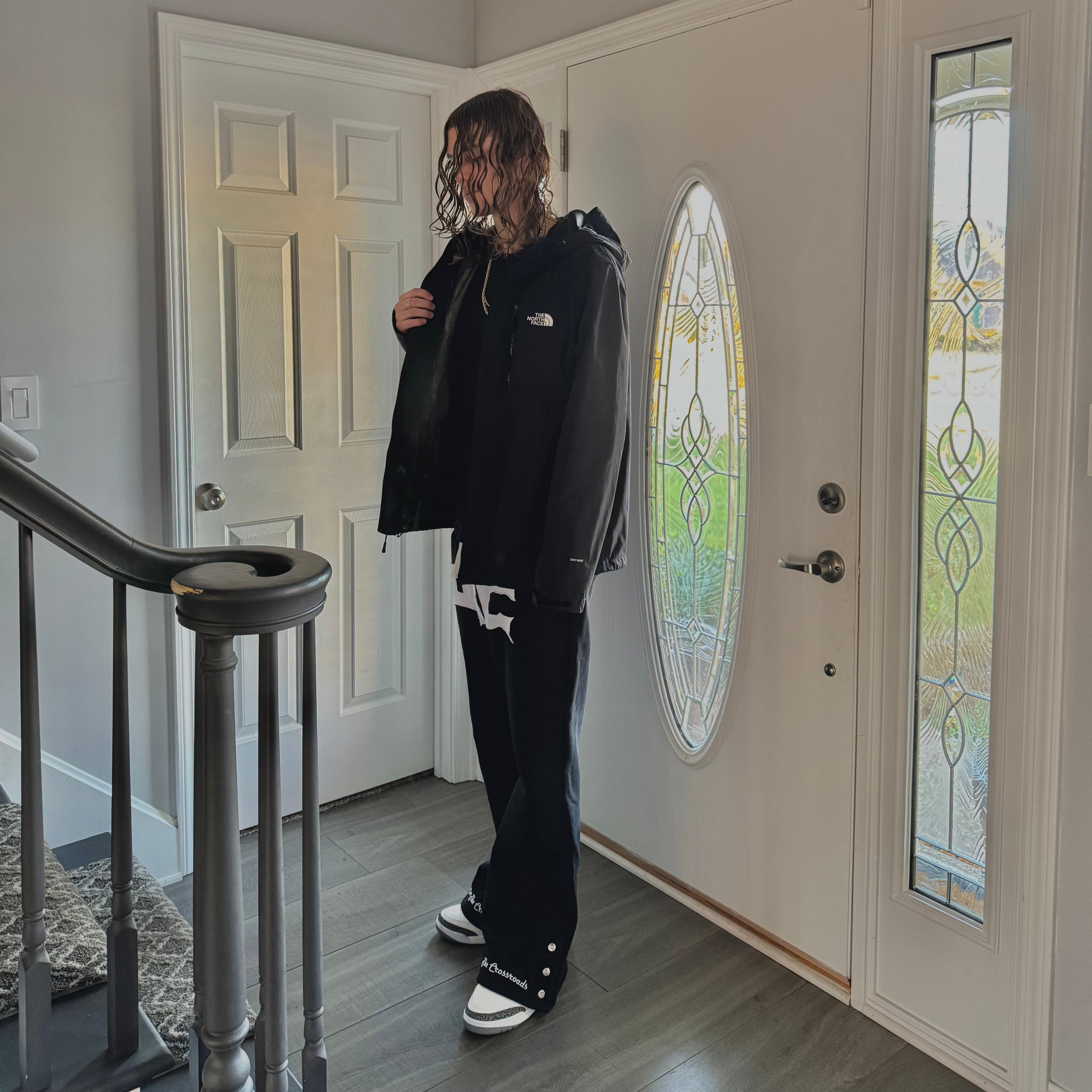 B&W Flared sweatpants